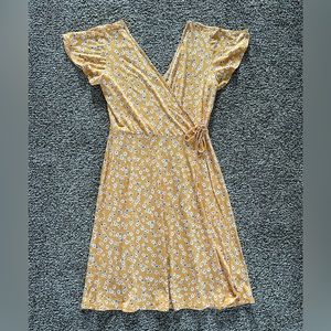 Kaileigh Yellow Floral Dress